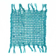Natural Placemats and Coasters Set of 4 Seagrass Fringe Natural Coasters Turquoise