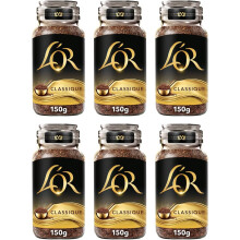 L'OR Classique Instant Coffee 900g (6 x 150g Jars) Rich, Smooth, Aromatic B0B5V41PRN