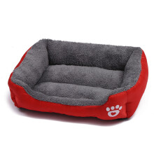 (Red, 43*32cm/16.93*12.60in) Bed Pet Dog Orthopedic Large Dog Beds Dog House Nest Kennel For Xxxl Cat Puppy