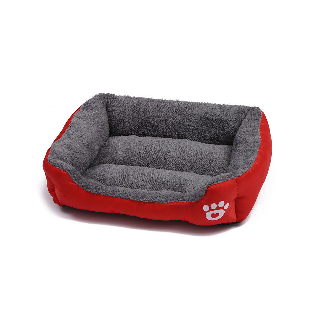 (, 43*32Cm/16.93*12.60In) Bed Pet Dog Orthopedic Large Dog Beds Dog House Nest Kennel For Xxxl Cat Puppy Red