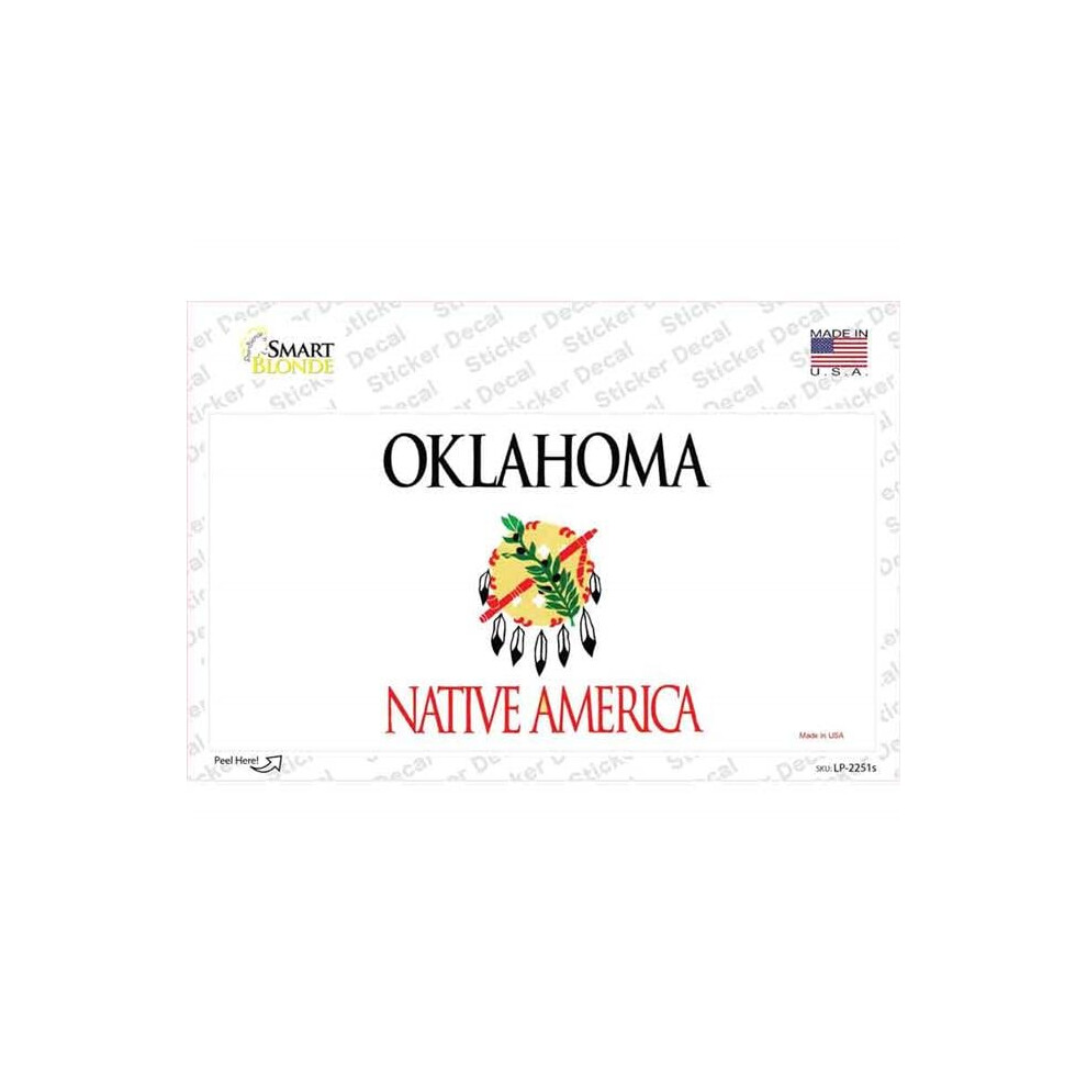 Smart Blonde Lp-2251S-M Oklahoma State Blank Novelty Sticker Decal - Medium 731997953306
