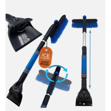 Ice Scraper for Car Snow Brush Van Window Telescopic Extendable