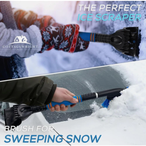Ice Scraper for Car Snow Brush Van Window Telescopic Extendable 1