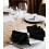 Utopia Home [24 Pacote, Preto] Guardanapos 17x17 Polegadas, 100% Poliéster com Bordas Reforçadas 5