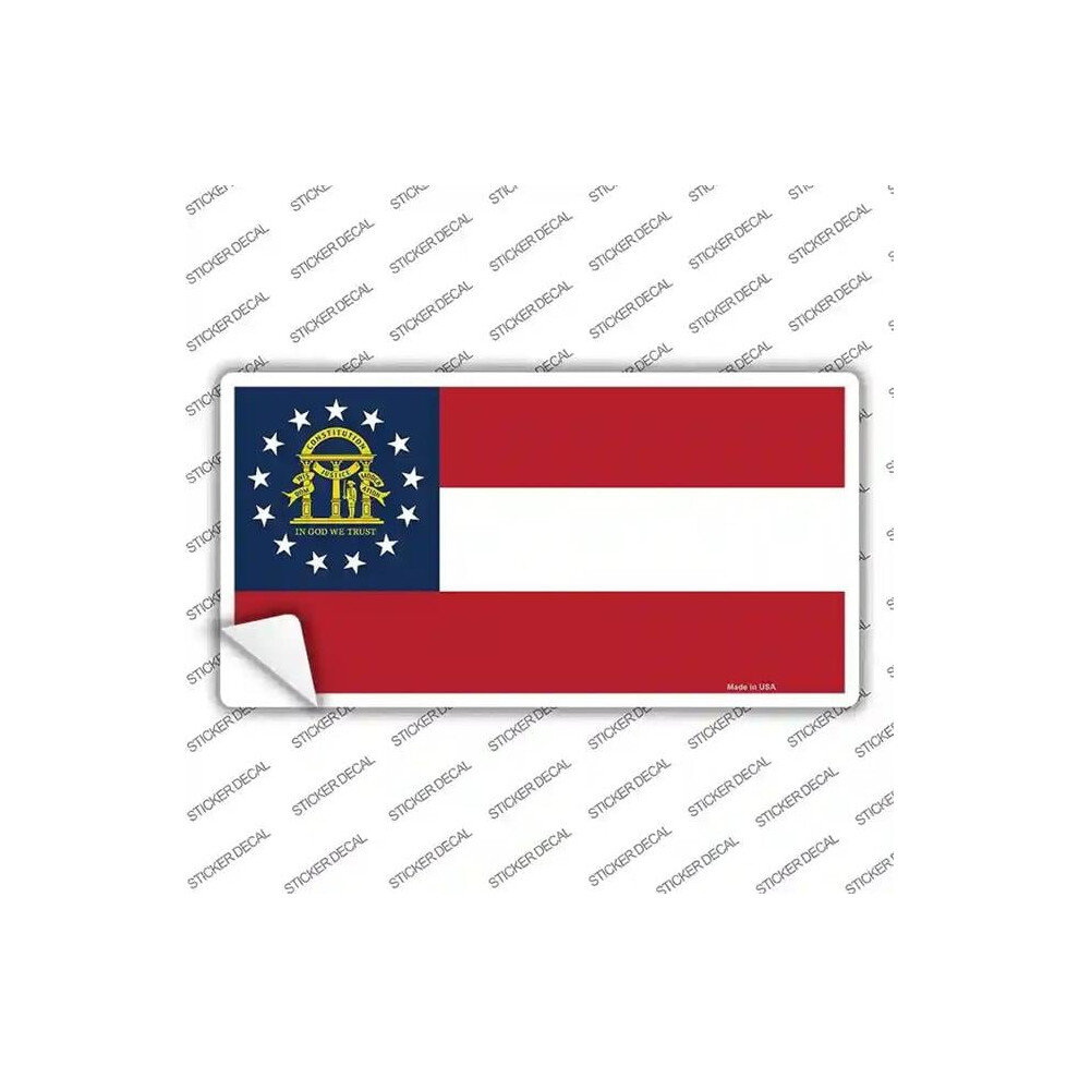 Smart Blonde Lp-1843S-L Georgia State Flag Novelty Sticker Decal - Large 731997954358