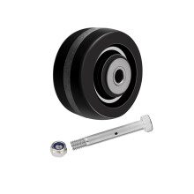 Gato de remolque con rueda fen   lica de 4"" x 2"" con gran capacidad de 900 lb y resistencia a altas temperaturas, ideal para carritos, plataformas