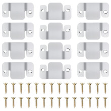 DeepDream 12 pcs Sektionssofaforbindelser Metal Couch Clips Sofa Connector Interlocking Furning M?bler med 28 pcs -skruer