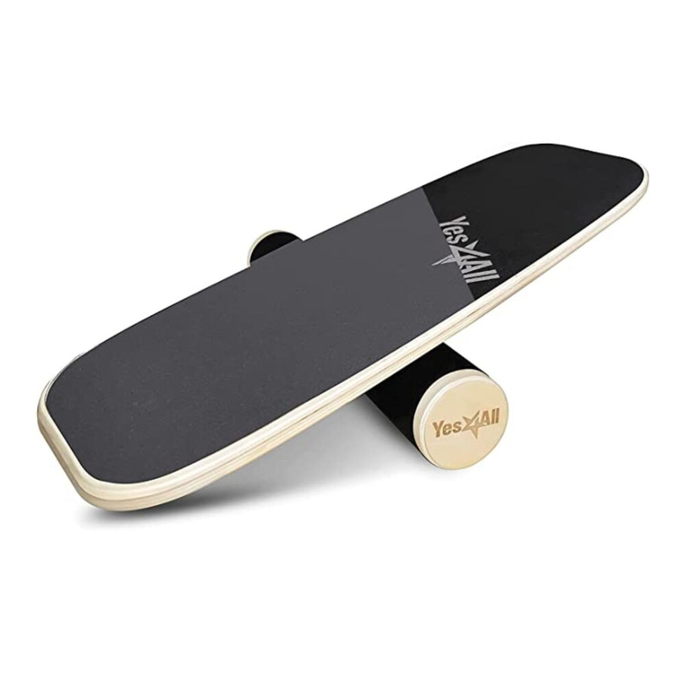 Yes4All Balance Board Surf Balance Board Trainer For Adults With Adjustable Stoppers Improve Balance Agility & Core Strength