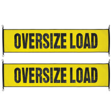 VULCAN Oversized Laad Banner met Sterke Metaal Haken - 2 Pack - Stretchkoord Gaas - 18 Inch x 84 Inch