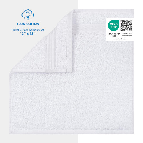 Cotton Paradise 100% Βαμβακερές Τουρκοί Πετσέτες Μπάνιου 4 Τεμάχια Μαλακές Απορροφητικές 1