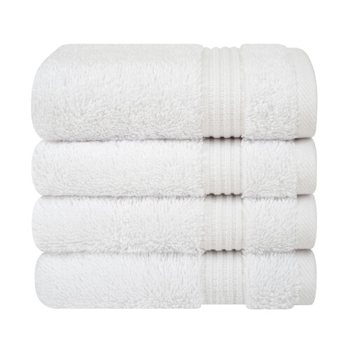 Cotton Paradise 100% Βαμβακερές Τουρκοί Πετσέτες Μπάνιου 4 Τεμάχια Μαλακές Απορροφητικές