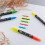 Pentel Pentel Twin Checker Dual-Tip Highlighter, Chisel Tip, Assorted Colors, 4-PK 5