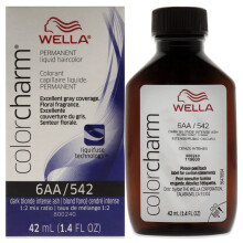 COLORCHARM Permanente vloeibare haarkleur voor grijze dekking 6AA Asblond 1,42 Fl Oz