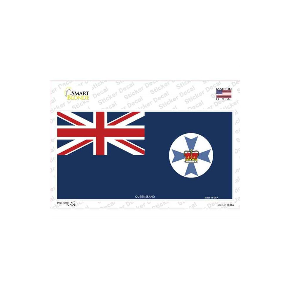 Smart Blonde Lp-1846S-M Queensland Flag Novelty Sticker Decal - Medium 731997955843