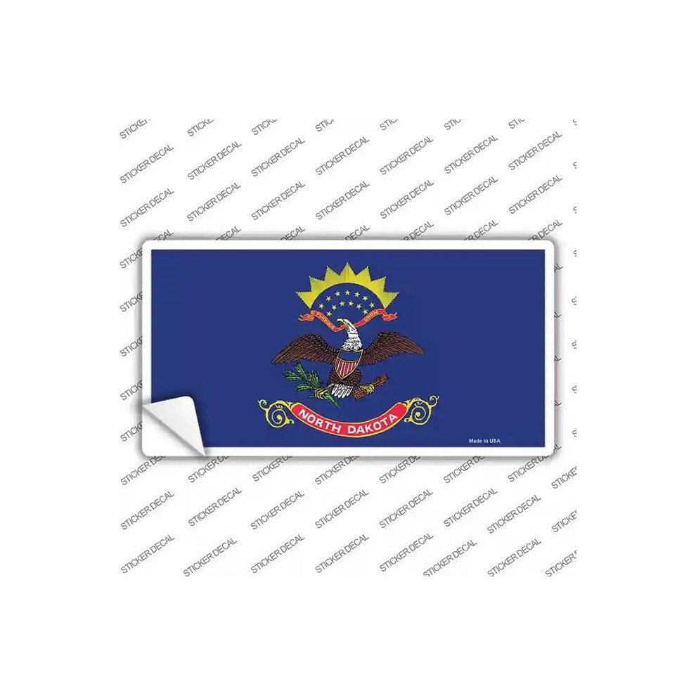 Smart Blonde Lp-3595S-L North Dakota State Flag Novelty Sticker Decal - Large 731997956048