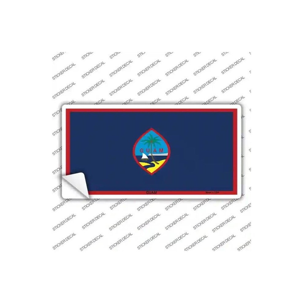 Smart Blonde Lp-4022S-L Guam Flag Novelty Sticker Decal - Large 731997956222