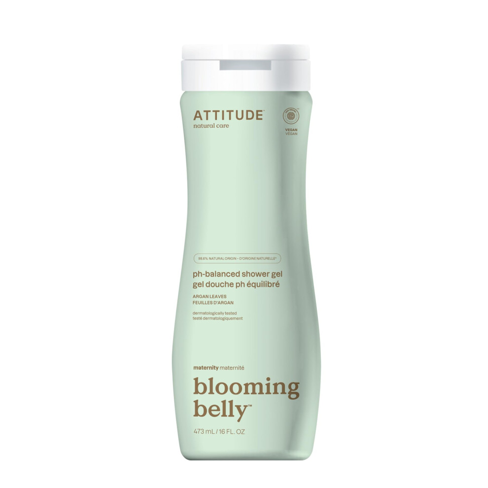 Attitude Pregnancy Ph-Balanced Body Wash Ewg Verified Dermatologically Tested Plant And Mineral-Based Vegan Maternity Products Argan Leaf Ex