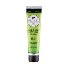 Dionis Goat Milk Skincare 3,3 oz Verbena & Cream Hand- und Krpercreme Handlotion in Reisegre zur Hydratation und Befeuchtung trockener Haut Ti
