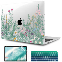 TwoL Hrad Shell Case Cover und Keyboard Skin Displayschutzfolie fr MacBook Air 13 Zoll 20182021 Modell A2337 M1 A2179 A1932 mit Retina-Display