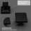 Peaha Black Knobs for Kitchen Cabinet Black Cabinet Knobs 6 Pack - PH6785BK Black Drawer Knobs Cabinet Hardware Black Knobs for Dresser Drawers 5