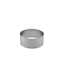 Forma de Bolo Redonda Ateco, 1.75" Alta x 4" Diâmetro, Aço Inoxidável