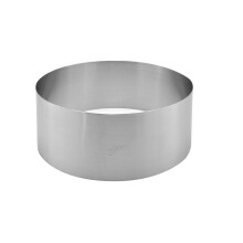 Ateco Forma de Bolo Redonda, 3" Alta x 7.875" Diâmetro, Aço Inoxidável