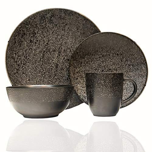 Red Vanilla Black 16 Matrix Piece Dinner Set