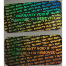 Plomba zabezpieczajaca Hologram Srebrne etykiety gwarancyjne z zabezpieczeniem przed manipulacja Naklejki 15 mm x 30 mm - marka Dealimax (srebrna) (5