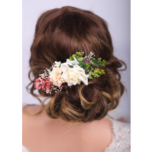 Kercisbeauty Pettine Capelli Fiore Vintage per Matrimonio Festa di Giardino