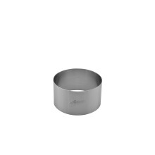 Forma de Bolo Redonda Ateco, 1.75" Alta x 3.125" Diâmetro, Aço Inoxidável