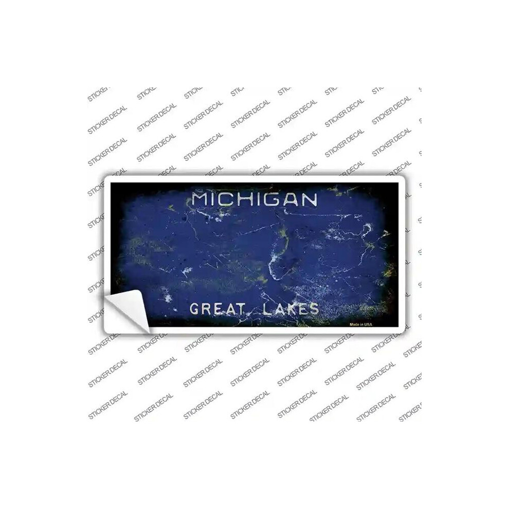 Smart Blonde Lp-8207S-L Michigan Rusty Novelty Sticker Decal - Large 792636036309