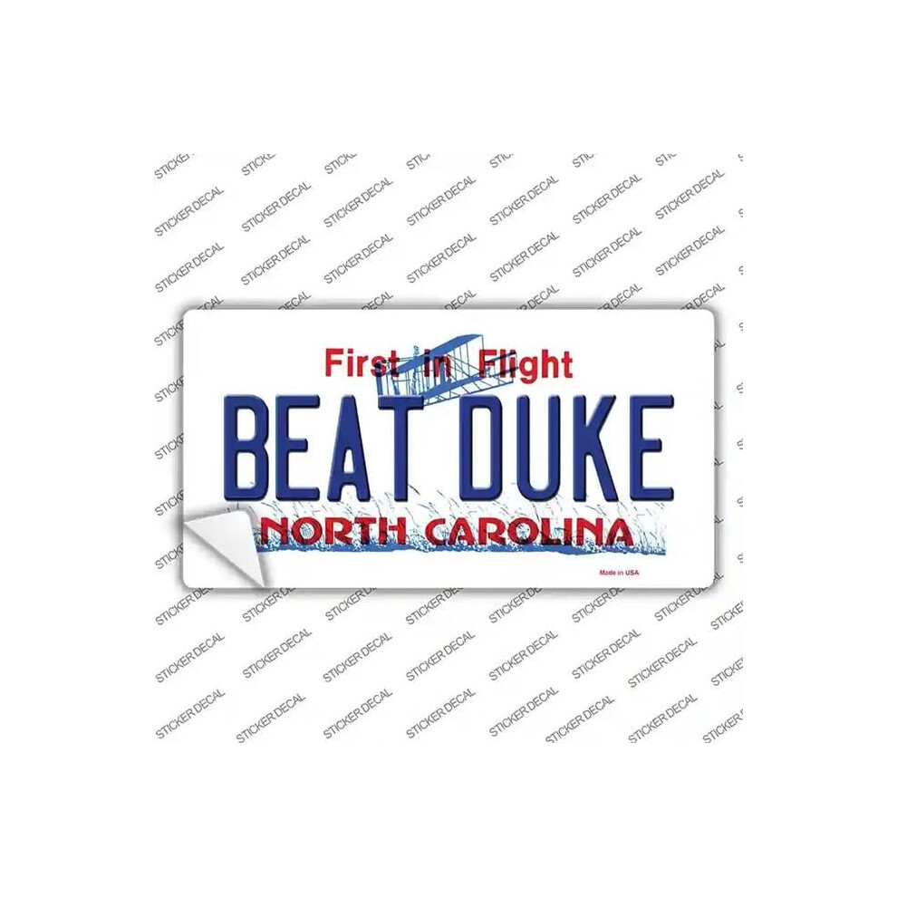 Smart Blonde Lp-6468S-Xl Beat Duke North Carolina Novelty Sticker Decal - Extra Large 731997958172