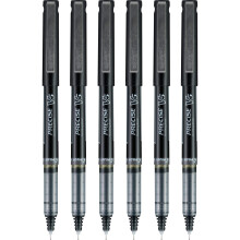 Pilot Precise V5 Capped Liquid Ink Rolling Ball Penns Extra Fine Point 0,5 mm Black Pack of 6