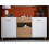 Sideboards Bretanova Slatted Artisan Oak Effect And White Gloss Sideboard - 3426 1