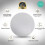 OCreme Cake Board, Λευκοί Στρογγυλοί Δίσκοι Κέικ 10" με Σχεδιασμό, Ισχυρές 1/2" Πάχους 4