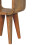 Solid Wood Bed Side Table Extra Mini Minimalist Open Curved Oak-ish Bedside 7