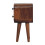 Bedside Table Wooden Extra Mini Curved Chestnut Bedside 8