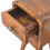 Bedside Table Wooden Extra Mini Curved Chestnut Bedside 6