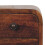 Bedside Table Wooden Extra Mini Curved Chestnut Bedside 4