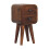 Bedside Table Wooden Extra Mini Curved Chestnut Bedside 3