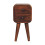 Bedside Table Wooden Extra Mini Curved Chestnut Bedside 1