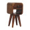 Wooden Bed Side Table Extra Mini Chestnut Curve Lower Bedside 3