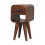 Wooden Bed Side Table Extra Mini Chestnut Curve Lower Bedside 2