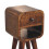 Wooden Bed Side Table Extra Mini Chestnut Curve Lower Bedside 5