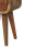 Bed Side Table Stylish Wooden Extra Mini Curved Oak-ish Bedside 7