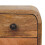 Bed Side Table Stylish Wooden Extra Mini Curved Oak-ish Bedside 4