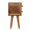 Bed Side Table Stylish Wooden Extra Mini Curved Oak-ish Bedside 8
