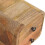 Bed Side Table Stylish Wooden Extra Mini Curved Oak-ish Bedside 5