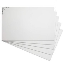 Emraw Postertafel, leichte Bastelrckwand fr Prsentationen, Broschild, leere Maltafel, glatte Oberflche, Posterbgen fr die Schule, 5 Stck (wei