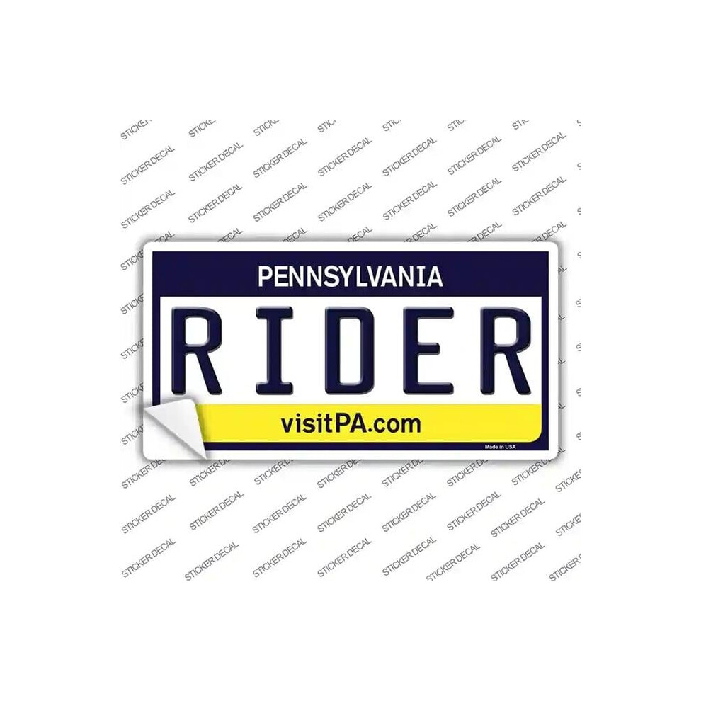Smart Blonde Lp-6080S-Xl Rider Pennsylvania State Novelty Sticker Decal - Extra Large 731997959018